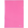 Папка-уголок пластиковая «Вышиванка» А4+, толщина пластика 0,18 мм, розовая